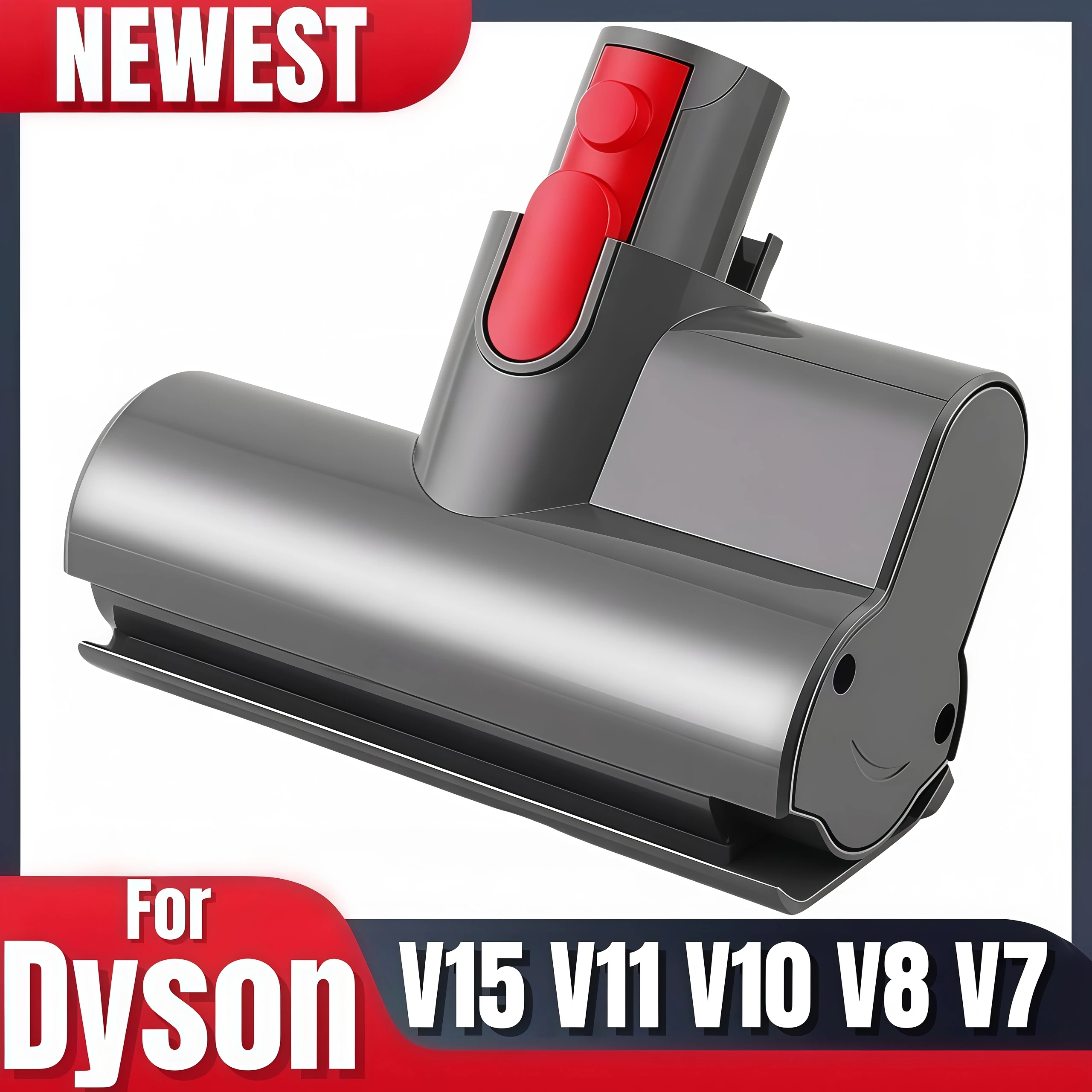 Deep Brush Mini Motorised Tool For Dyson V7 V8 V10 V11 V15 Cordless Vacuum Cleaners Effortlessly Deep Clean Mattresses, Sofas