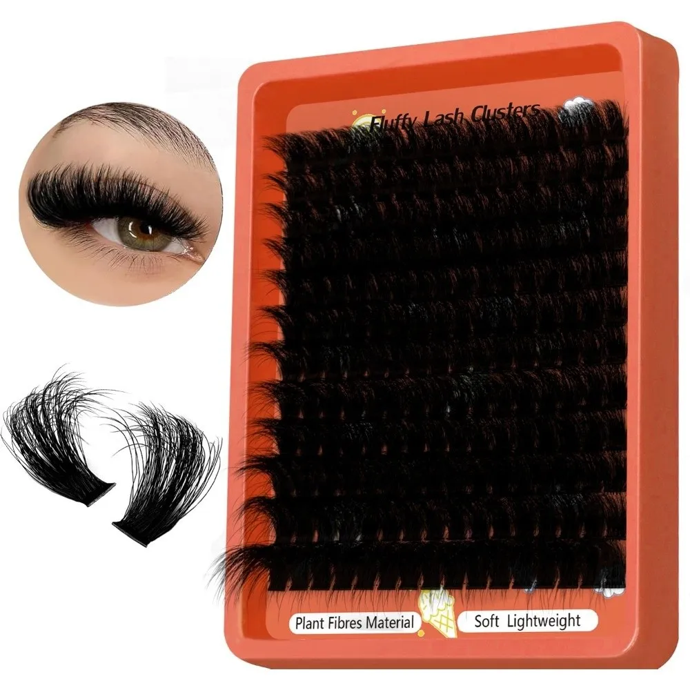 Thick False Eyelashes Single-cluster European-style Eyelashe Eye Makeup Tools Segmented Curled Bionic Eyelashes Multi-layered