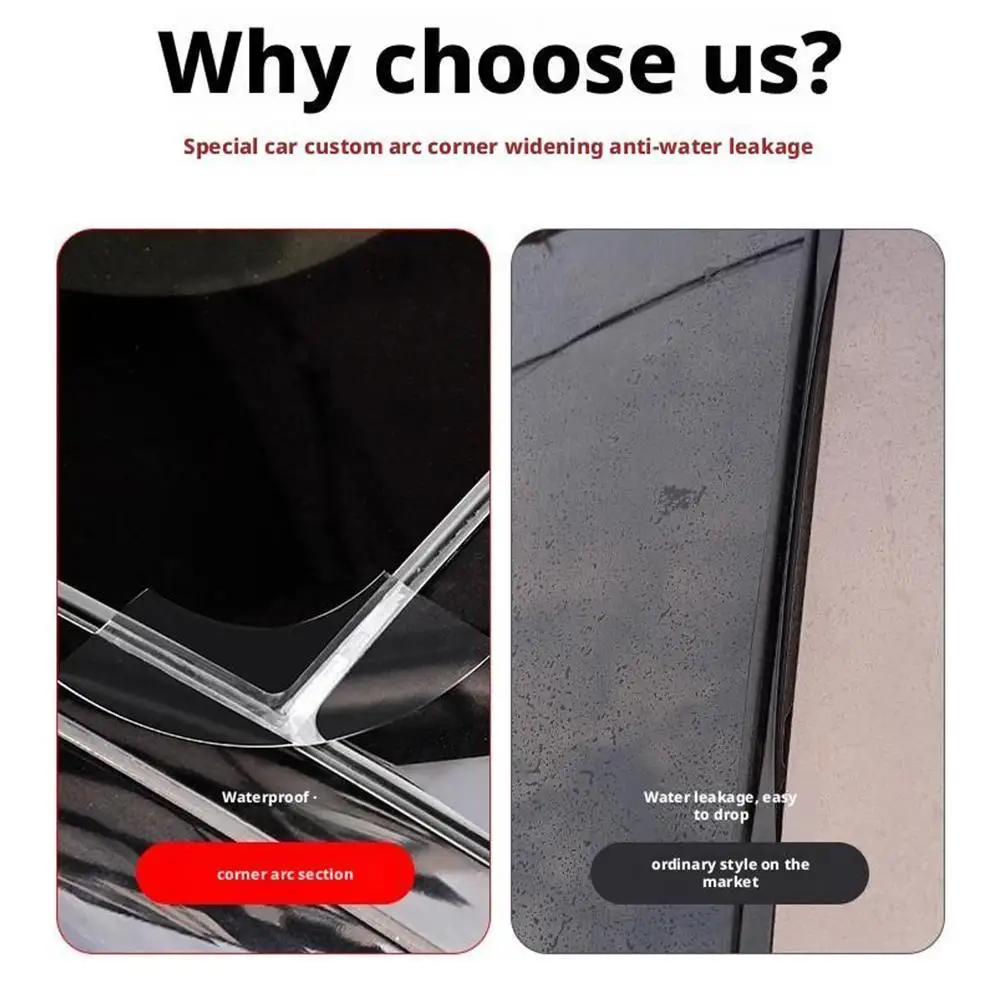 

Universal Car Sunroof Sealing Strip Waterproof Sticker Car Glass Adhesive Strip Panoramic Sunroof Sealing Film Stop Roof Leaks