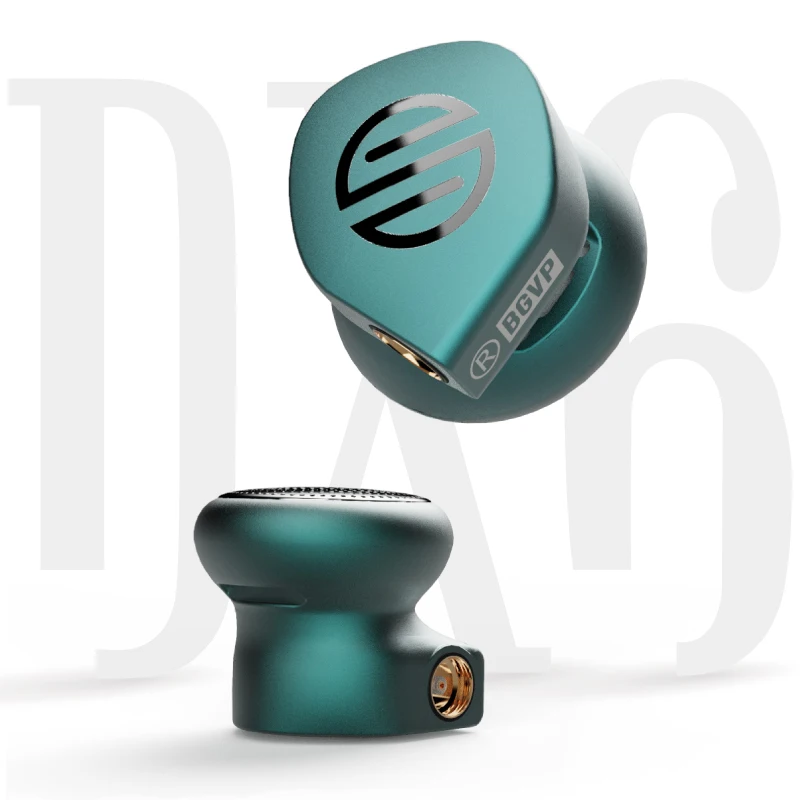 BGVP DX6 LCP Liquid Crystal Diafragma Bass Metal Flat Head Hifi Muziek Monitor Audiofiele MMCX In Ear Stereo Oortelefoon Hoofdtelefoon