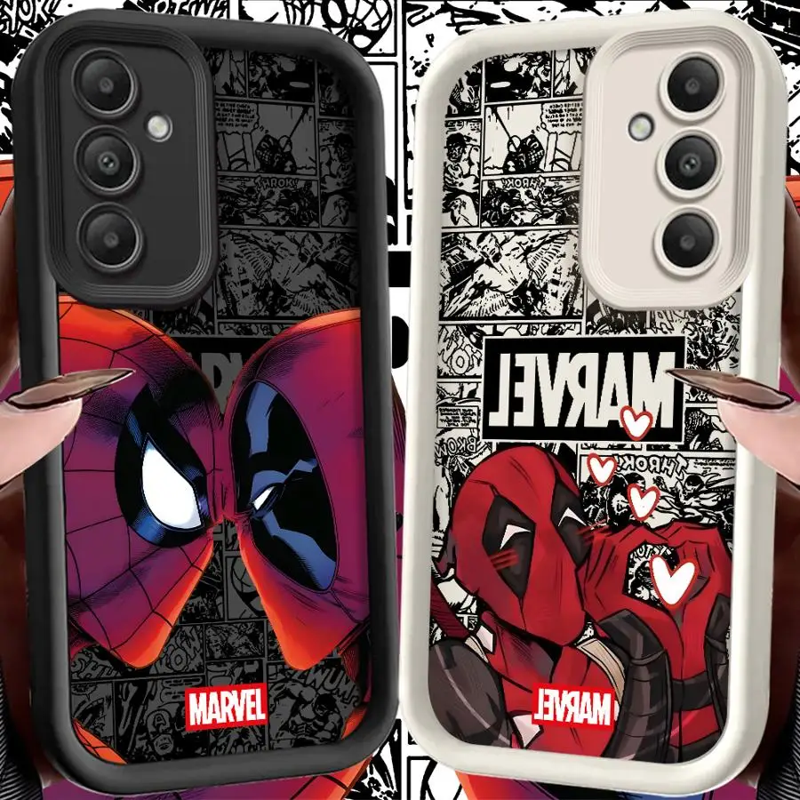 

Case for Samsung Galaxy S24 Plus S24Ultra S21 S25+ S25 Ultra S23 FE S22 S20FE Soft Shell Marvel Deadpool Spider-Man