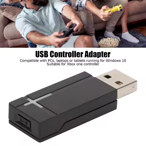 Game Controller Adapter Gamepad Receiver Converter Controller Adapter Plug and Play 2.4G Wireless Gamepad Receiver For PC Laptop