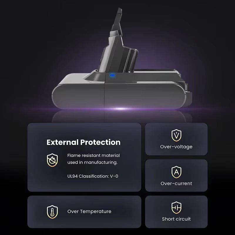 

6,8/9,8 Ач подходит для пылесоса Dyson V6 V7 V8 V10, аккумуляторная батарея SV07 SV09 SV10 DC58 DC31 SV15, аккумулятор 25,5 В