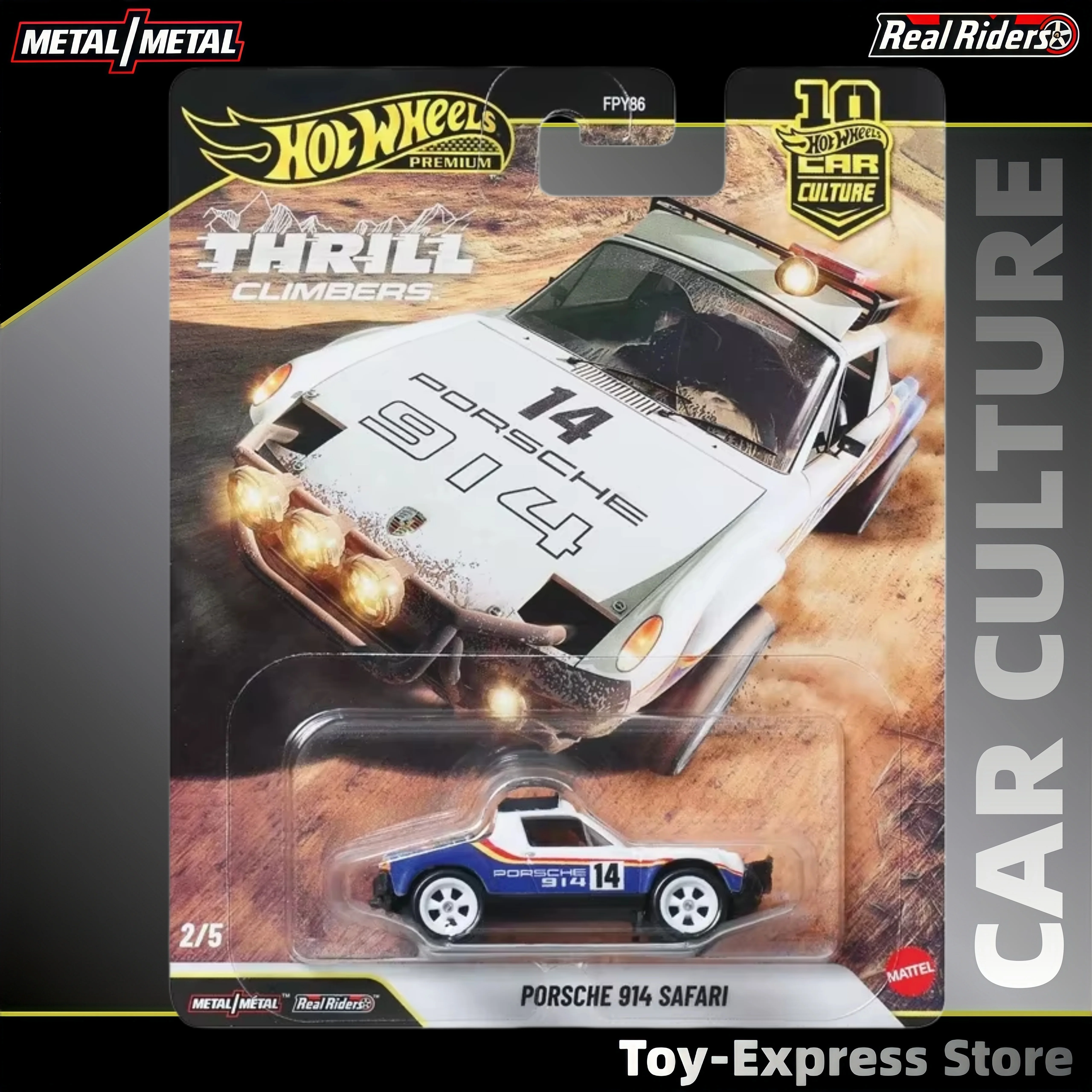 

Hot Wheels Premium 2026 Children Kids Toys Porsche 914 Safari 1:64 Car Model Hotwheels Car Culture Thrill Climbers Birthday Gift