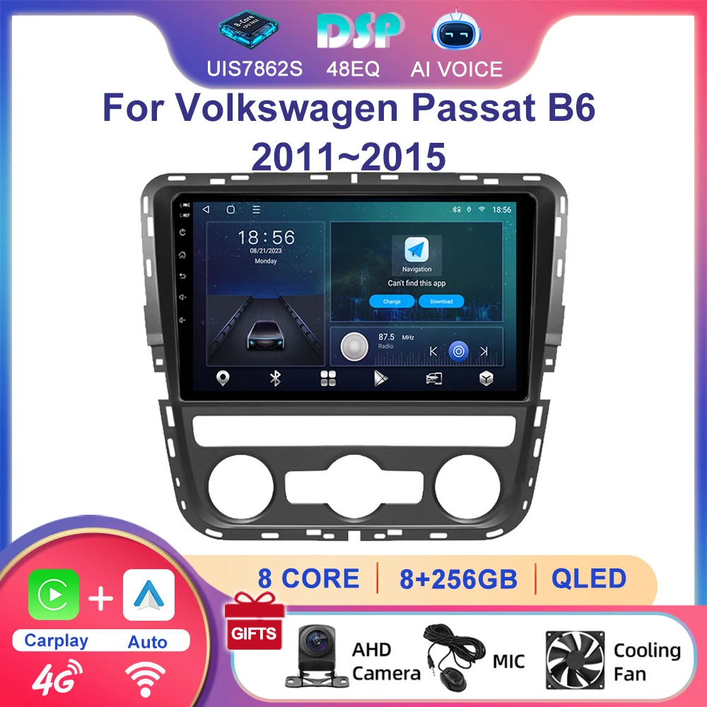 

For VW Passat 2011~2013 2014 2015 9 Inch WIFI 4G BT RDS Touch Screen Octa-Core Quad Car Stereo GPS Navigation Android Car Radio