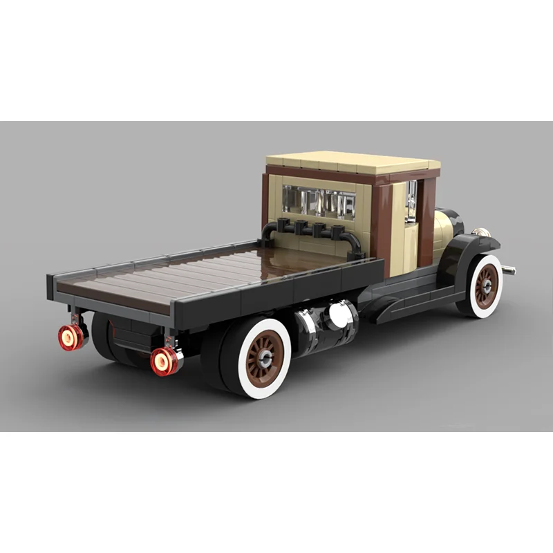 2024 Old flatbed car City Car Speed Champion Classic Classic Car Building Blocks Brick Boy Racing Model Children's Toy Gift