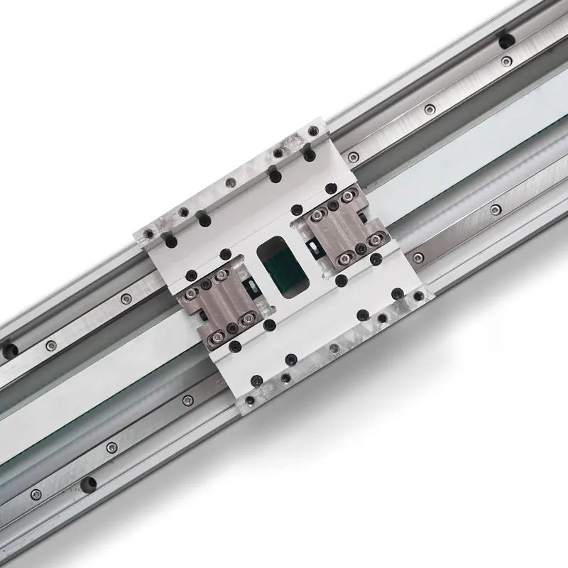 Dual Track Aluminum Linear Module Actuator With Motor & Bearing High-Speed Long Stroke Belt Driven Rail Guide Good Stability