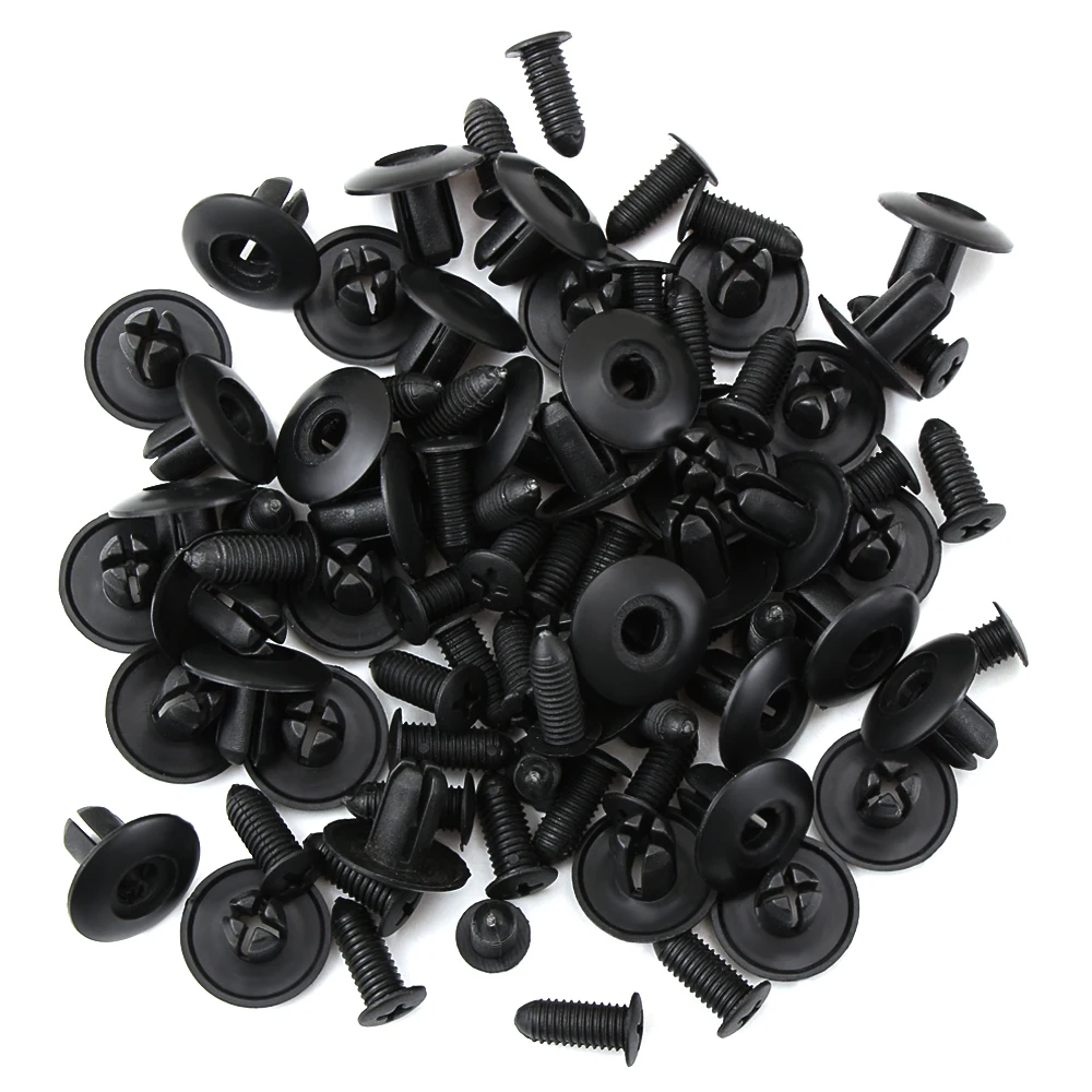 40pcs 8mm Car Plastic Screw fasteners for Smart forfour fortwo forjeremy City Coupe Roadster
