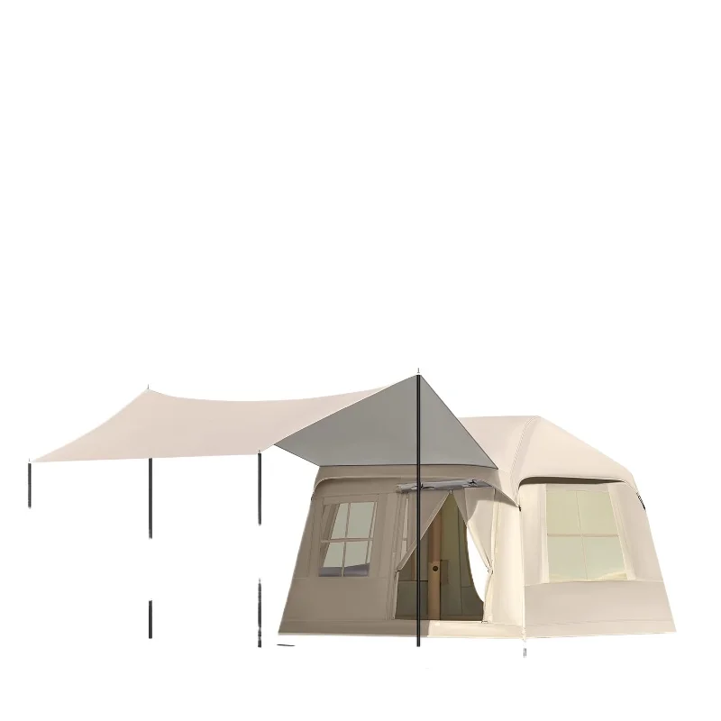 

Inflatable tent canopy two-in-one, outdoor overnight camping, sun protection and rainstorm protection thickened