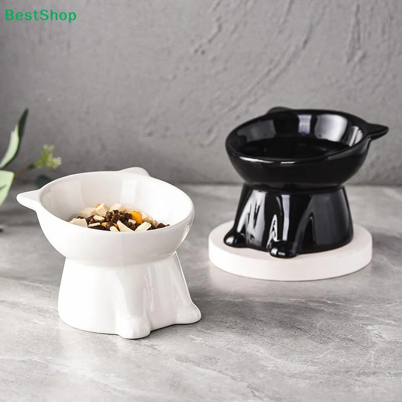 ✔ Comedero Elevado para Gatos  - Elevated Ceramic Cat Bowls Tilted Food reseña y precio