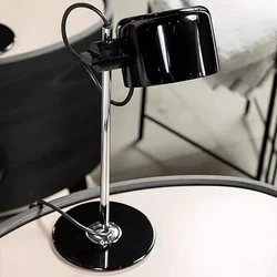 Modern Nordic Mini Coupe Table Lamp Iron Art Adjustable Table Light For Bedside Bedroom Living Room Yellow Black Design Table La