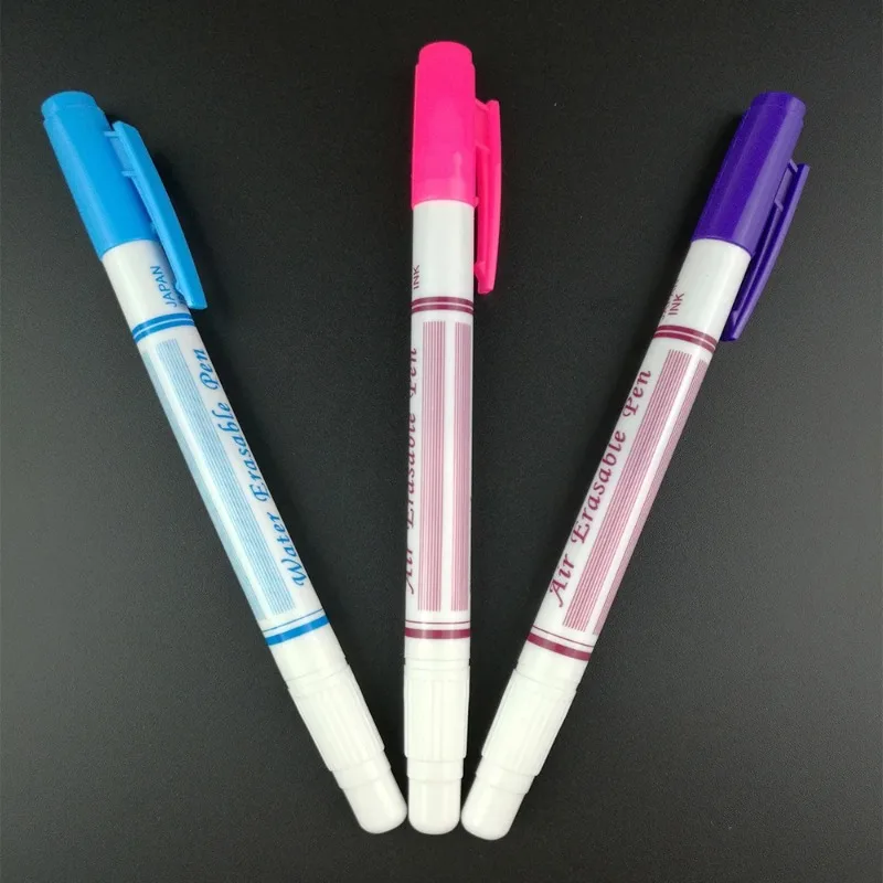 9PCS Plastic DIY Sewing Water Erasable Consumption Pens Ink Fabric Marker Marking Pens Arts Crafts Sewing Accessories