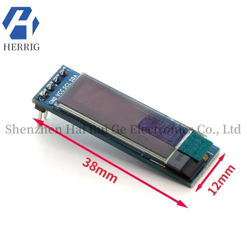 

1PCS 0.91 inch OLED display LCD screen module with resolution 128*32 IIC interface SSD1306 driver