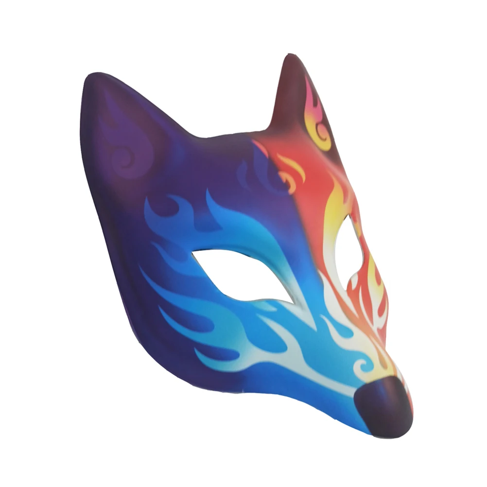 Maschera di volpe Elegante animale Mascherata Halloween Maschere giapponesi fresche dipinte per palla