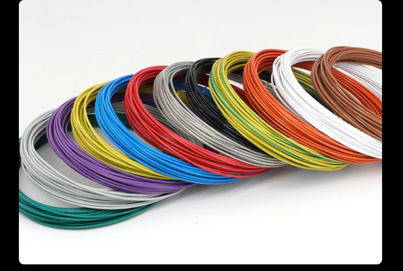 5M/10M UL1332 PTFE Wire 30/28/26/24/22/20/18/16/14/13/12/10 AWG FEP Insulated High Temperature Electron Cable For 3D Printer