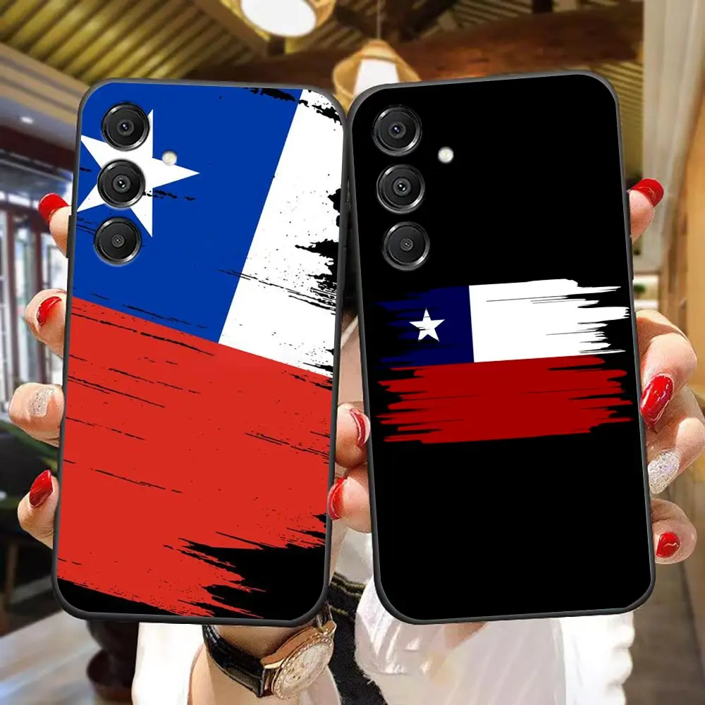 Phone Case For Samsung A14 A15 A16 A17 A22 A23 A26 A27 A32 A35 A36 A52 A53 A54 A55 A56 A57 A71 A72 A73 A37 Cover Flag of Chile