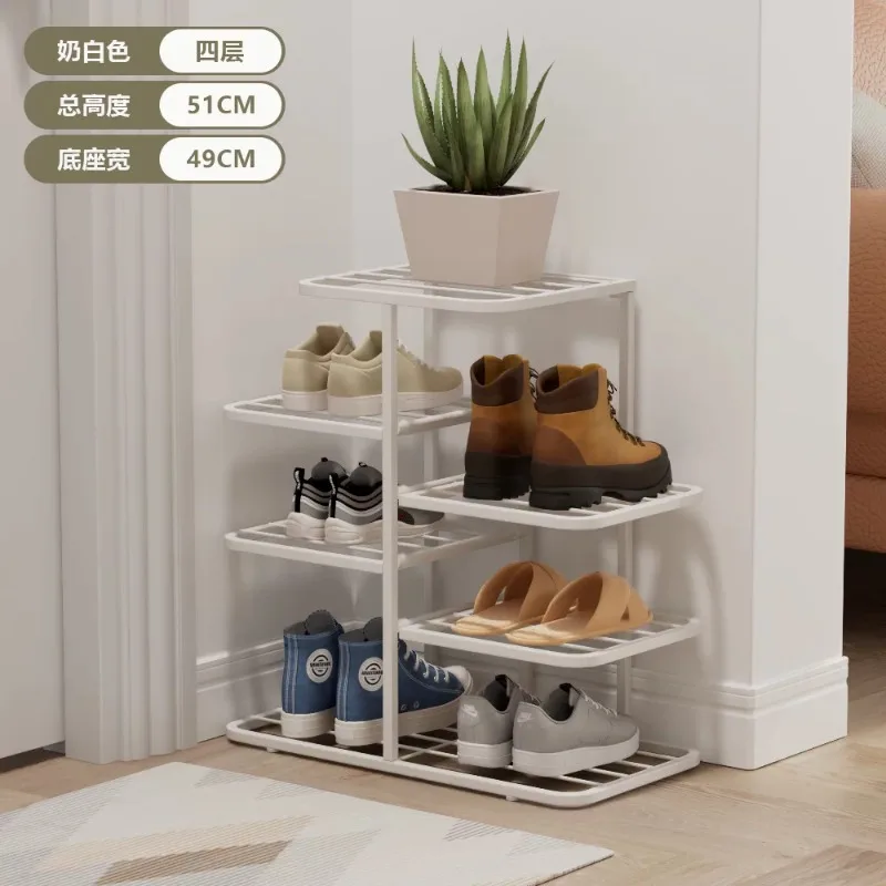 Large Capacity Interlocking Multi Layer Shoe Rack Iron Simple Indoor Doorway Storage Organizer for Small Home