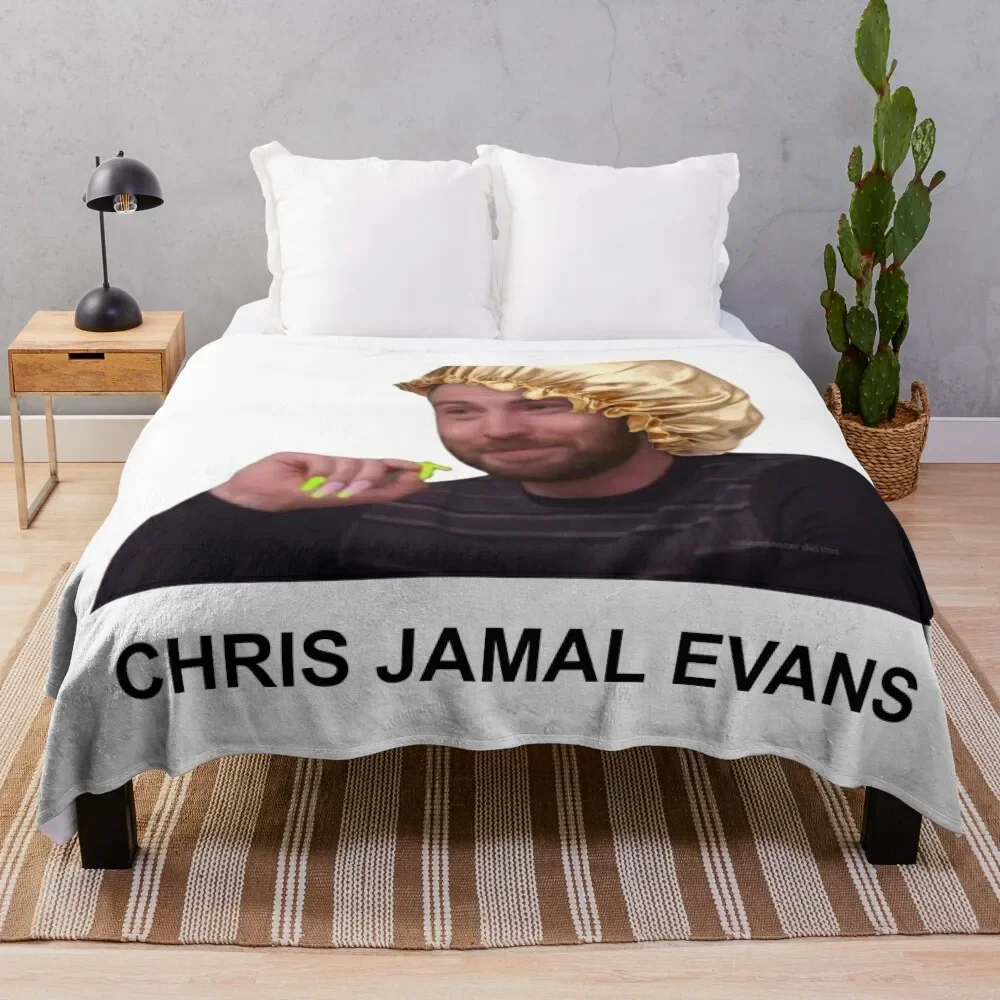 

Chris Jamal Evans Meme Throw Blanket Soft Cozy Blanket for Pet Kids Adults