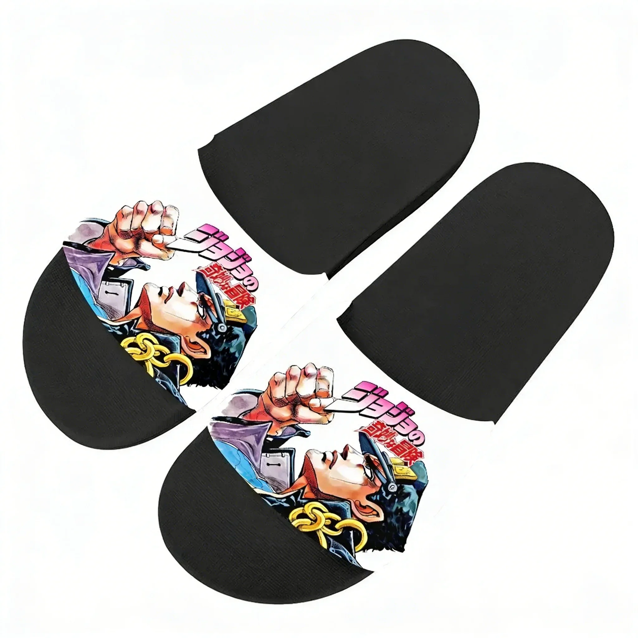 Pantuflas Jojo's Bizarre Adventure de Jonathan Joestar, Pantuflas para el Hogar, Anime, para Hombres, Mujeres y Adolescentes, Sandalias de Playa y Piscina, Pantuflas Personalizadas