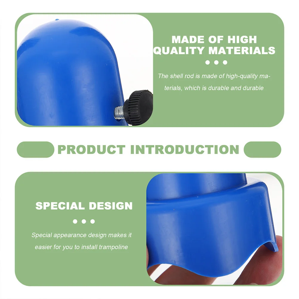 4 مجموعات قبعة أنبوب الترامبولين سهلة التركيب قبعات نهاية القطب ل الضميمة المستقرة صافي دعم حل غطاء قضيب مانعة لتسرب الماء #3