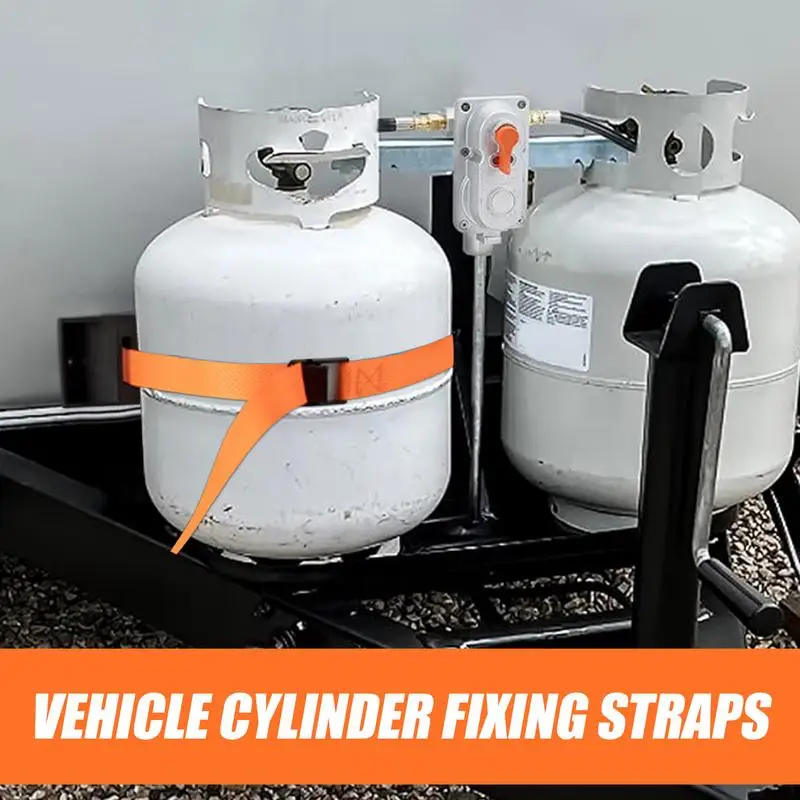 Flame-Retardant Propane Holder Gas Cylinder Wall Mounted Bracket Gas Cylinder Fixing Bracket Gas Tank Bracket With Safety Strap