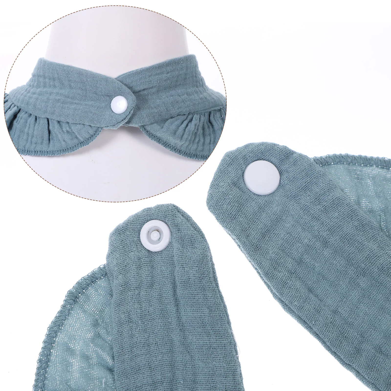 

6Pcs Baby Drool Bibs Cotton Absorbent Soft Infant Feeding Bibs for Newborn Toddler Mealtime Dribble Protection Lightweight