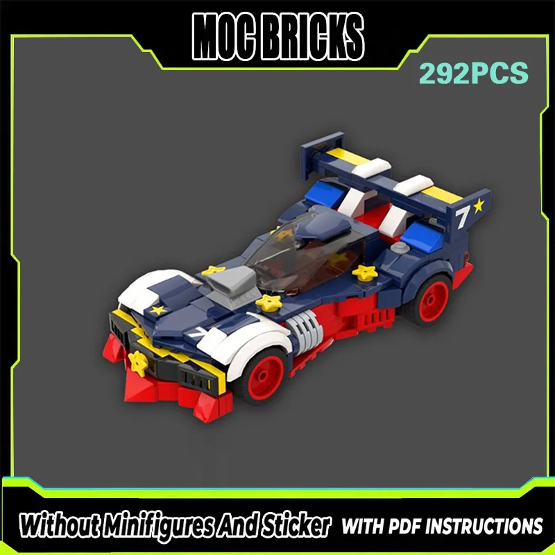 

Популярный конструктор MOC: Модель городского автомобиля в стиле аниме, гоночный автомобиль, модульные технологичные блоки, подарки, праздничный набор для сборки, детские игрушки