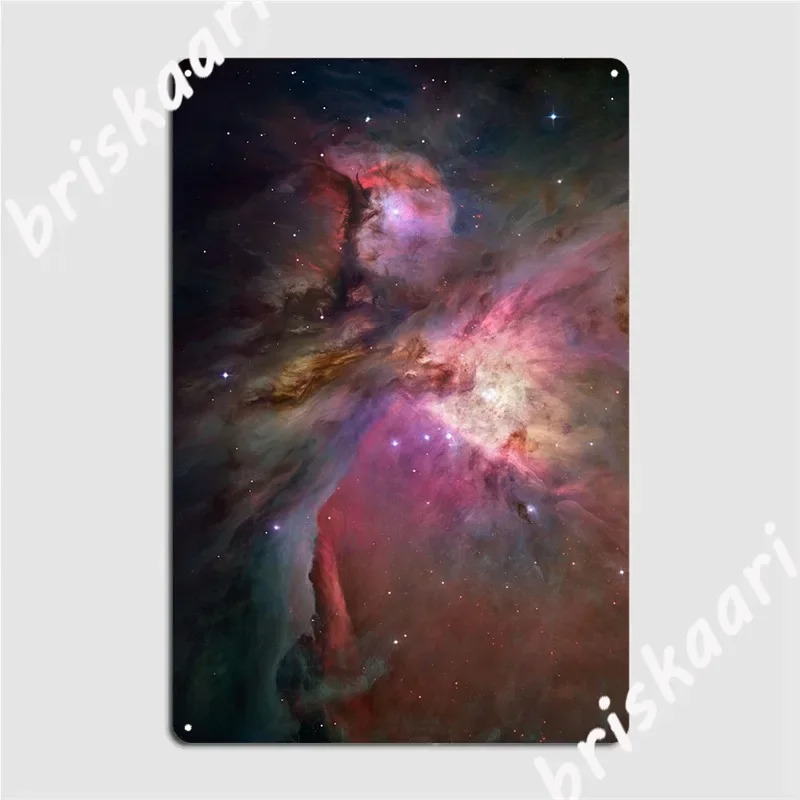 Hubble Orion Nebula Metal Plaque Poster Wall Garage Decoration Wall Mural Designing Tin Sign Poster