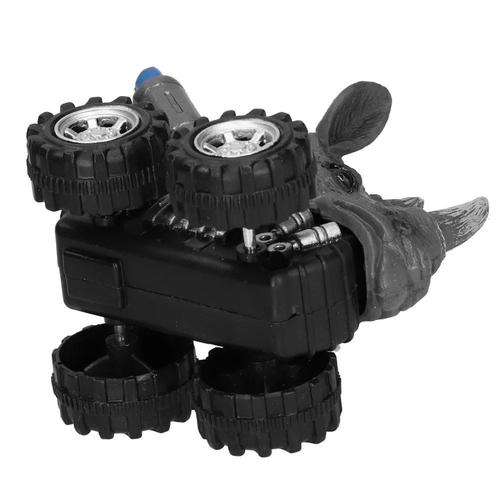 Interactive Pull Back Action Pull Back Car Rhinoceros Shape Four Wheel Drive Car Push Along Rhinoceros Model Car