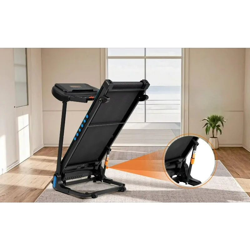 

Folding Treadmill With Wide Running Belt Stable Shock Absorption For Home Exercise And Daily Fitness Top Quality