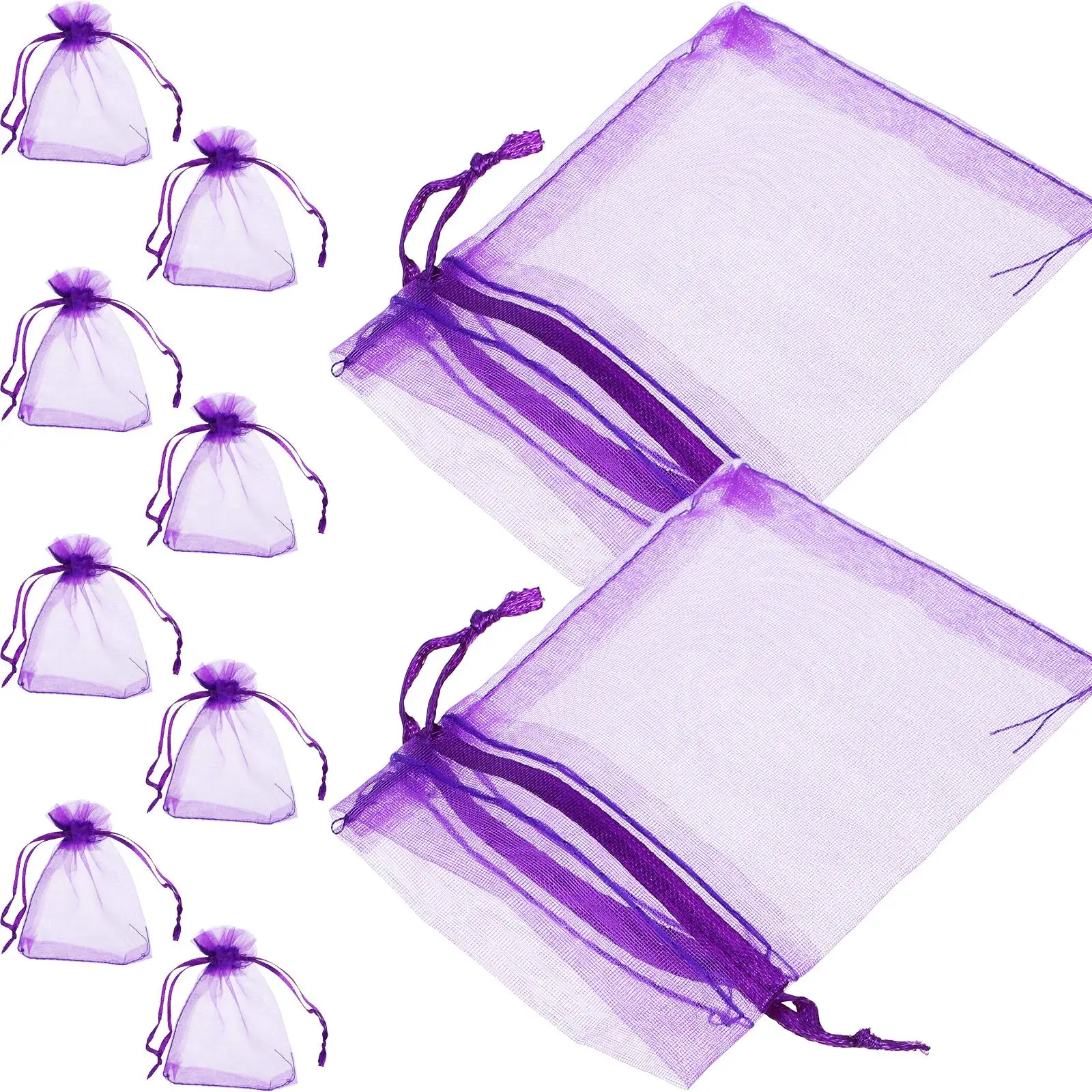 

100 Pcs Sachet Storage Bags Empty Drawstring Decorative Lavender Pouch Spinning