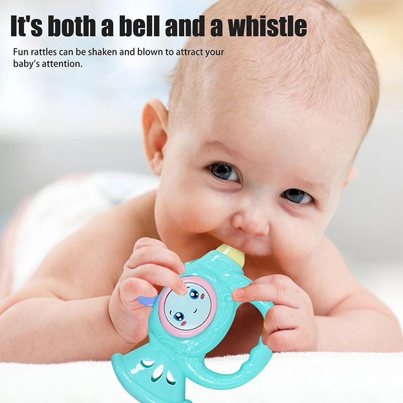 1/7PCS Newborn Sensory Teether Baby Development Games Baby Rattles Toys Educational Infant Toy For 0 6 12 Months
