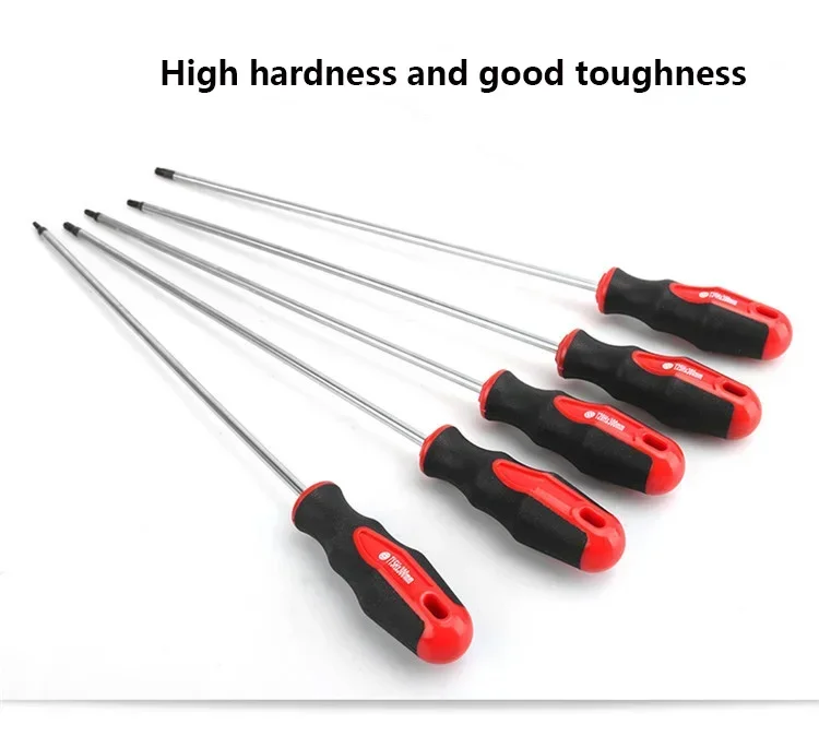 15.7inch Extra Long Torx Magnetic Screwdriver with Hole S2 Steel T15 T20 T25 T27 T30 for Home Automobile Repair Hand Tool