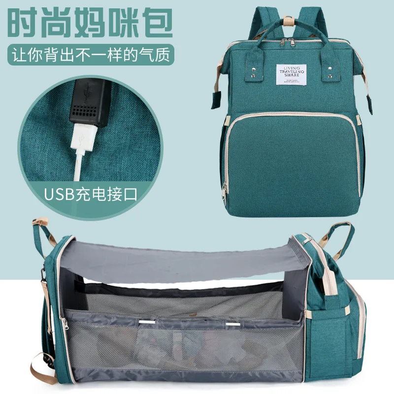 Waterproof Diaper Bags for Travel with Insulated Milk Bottle Pocket, Large Capacity and Stroller Straps