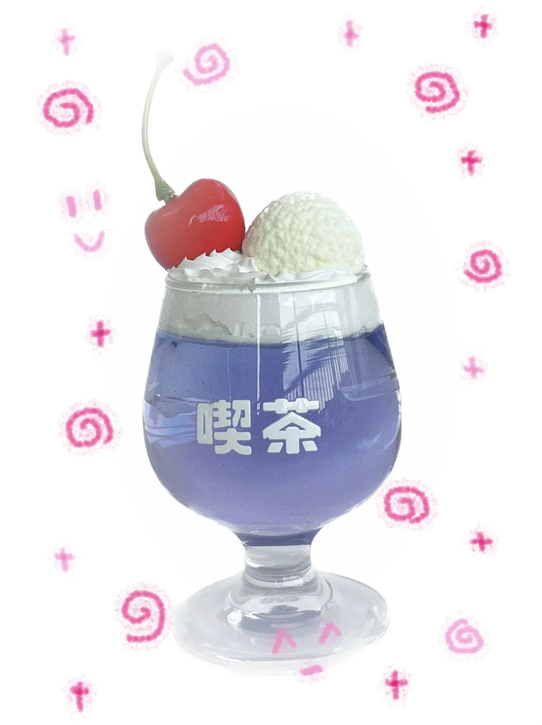 Soda Drink Cup Model Creative Gift Handicraft Desk Ornaments Soda Ice Cream Topping Glass Cup Girls Room Decoration Gift