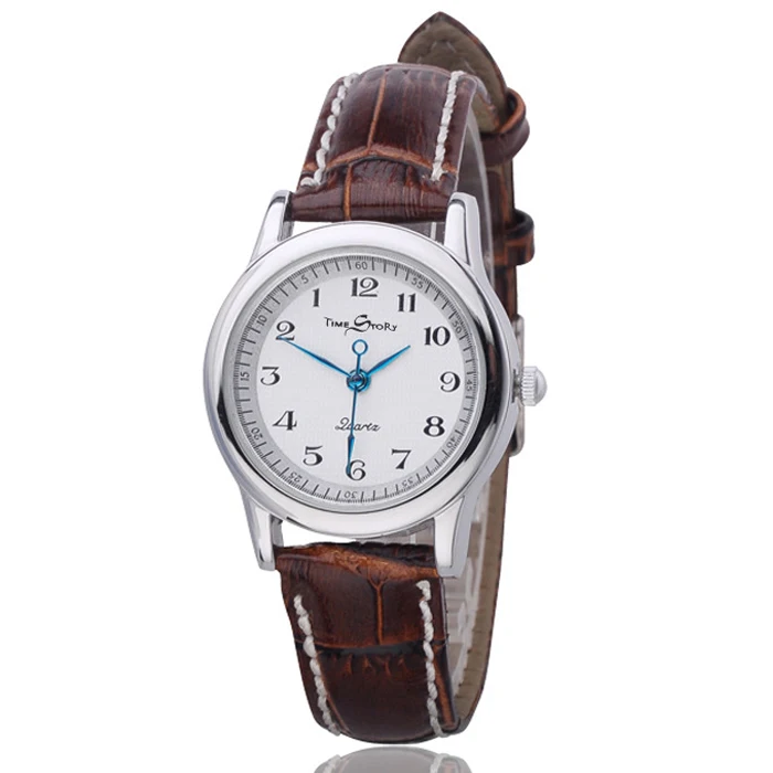 Reloj de pulsera de cuarzo para hombre y mujer, cronógrafo con esfera inversa, sencillo, a la moda, para negocios