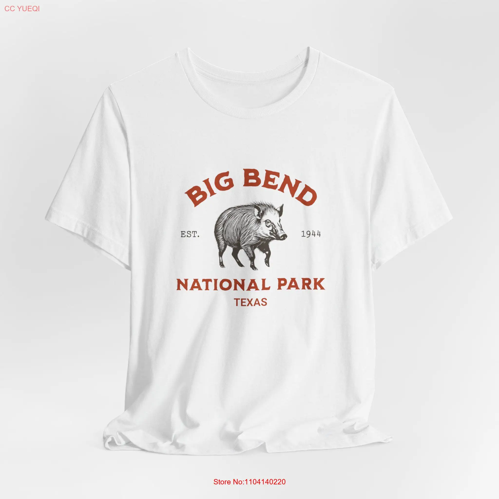 Big Bend National Park shirt Javelina Texas West Pecos Jersey  T long or short sleeves