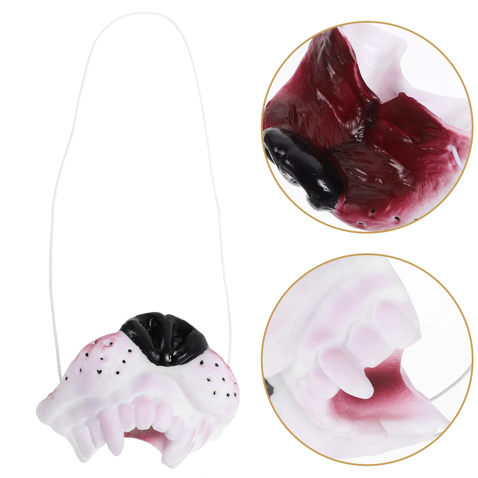 

Wolf Dog Prop Compact Animal Nose Decorative Party Cosplay Accessory Portable Circus Animal Prop Simulation Fake Nose For