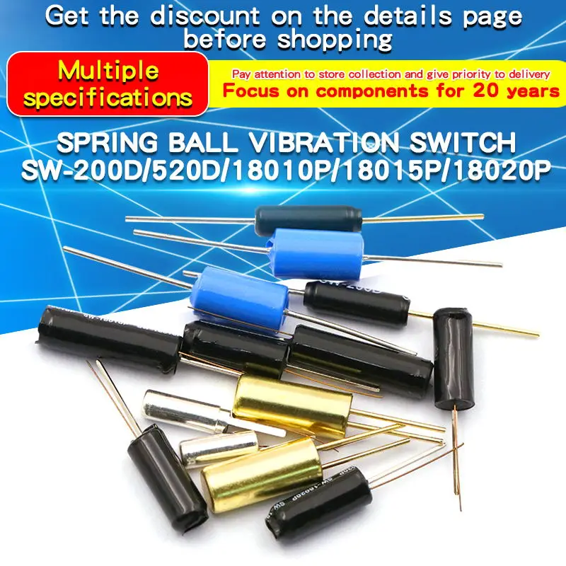 1PCS Vibration Switch SW-200D/520D/18010P/18015P/18020P Highly Sensitive Vibration Switch 2708 Sensor