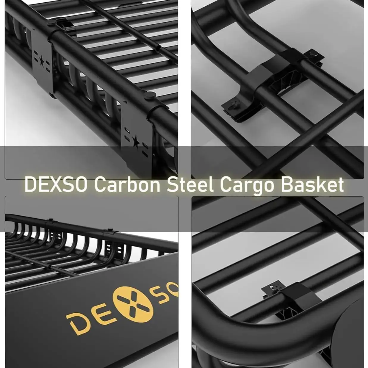 Roof Cargo Basket, Roof Rack Luggage Basket with Waterproof Cargo Bag Roof Basket Cargo Carrier,Universal Cargo Roof Rack Basket