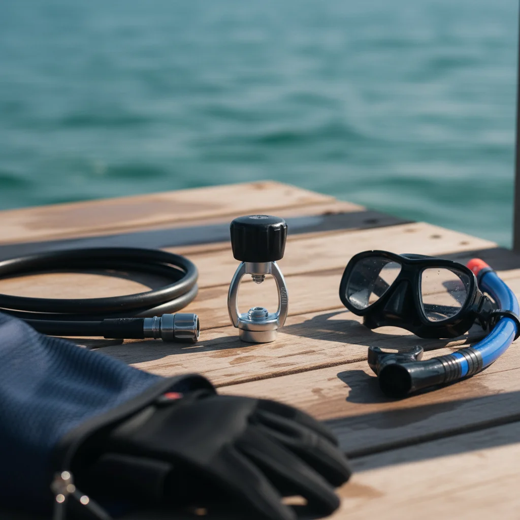 

DIN to Yoke Adapter Easy Install Diving DIN Adapter Diving Gear Corrosion-Resistant for Divers