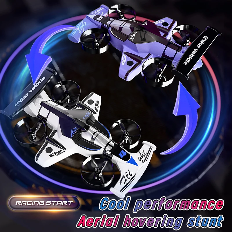 Land-Air Dual Mode Drone Stunt Quadcopter 2In1 Headles Mode Drift Aerial Vehicle Remote Control Aircraft Kids Xmas Newyear Gift