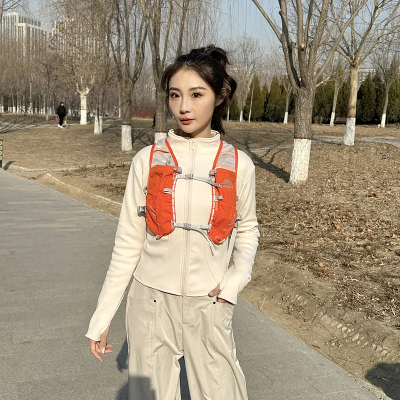 Tas Ransel Hidrasi Olahraga Luar Ruangan untuk Ultra Running, Bersepeda, Maraton, Vest, Tas Selempang Ganda, Kantong Pembawa Air