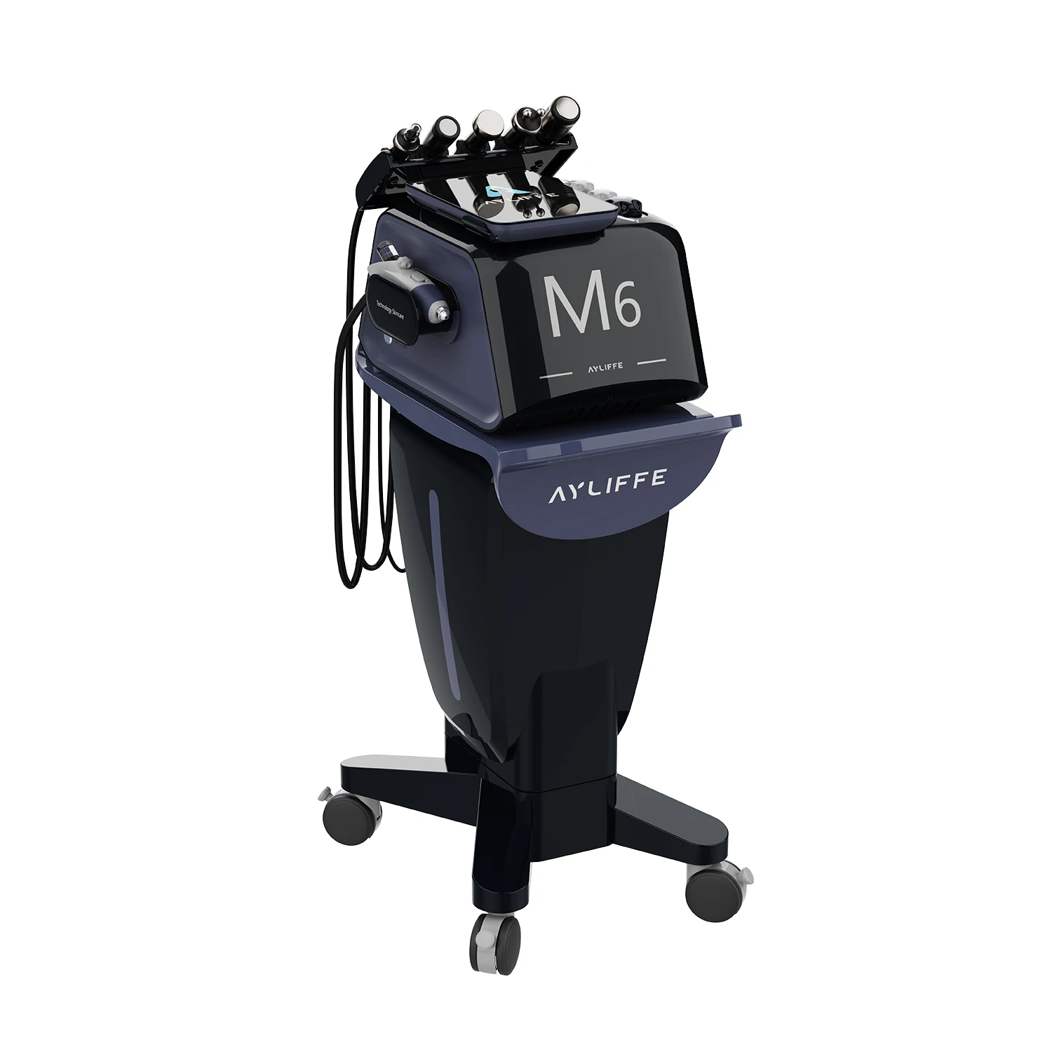 Removedor de cravo e limpador de poros M6, contorno 6 em 1, antienvelhecimento e limpador de acne, dispositivo de injeção de oxigênio indolor e não invasivo