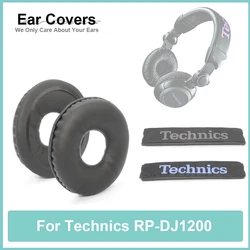 RP-almohadillas para auriculares DJ1200 Technics, almohadillas para RP-DJ1200, almohadillas para los oídos de repuesto, espuma de esponja de cuero PU