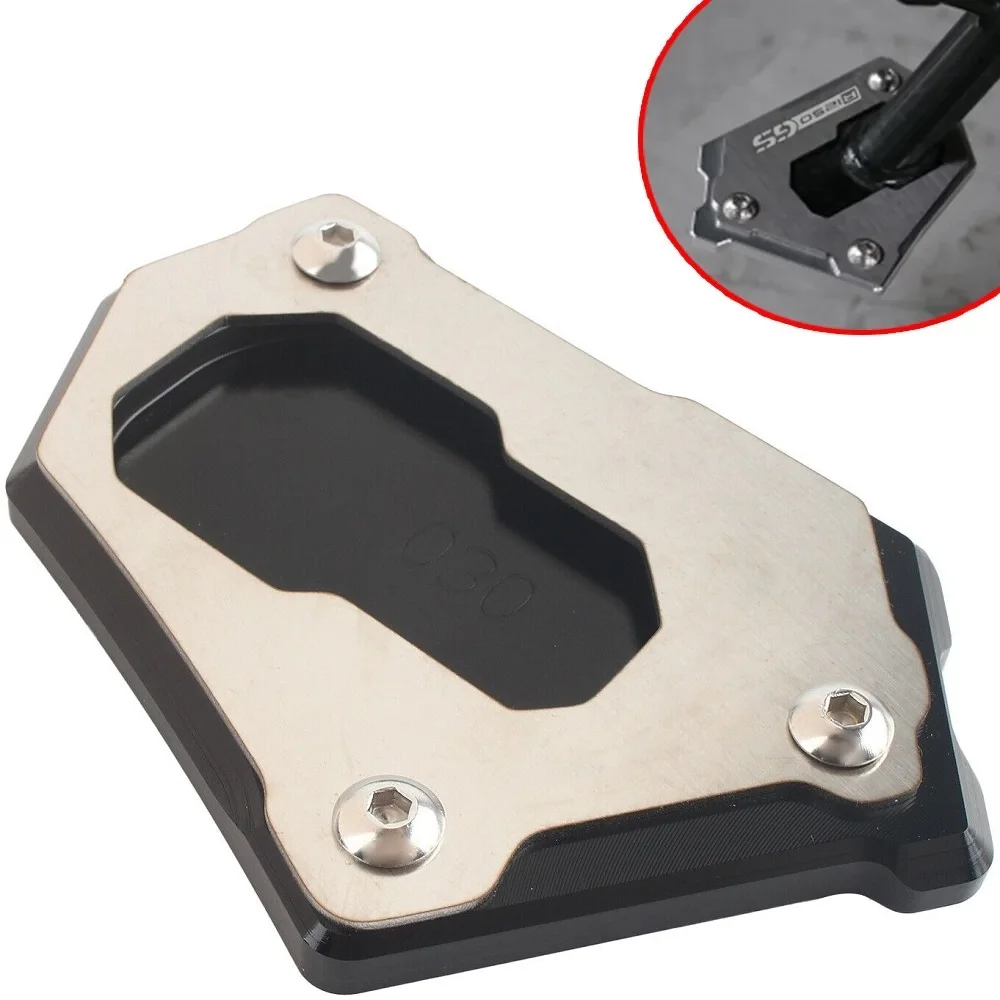 Motorcycle Aluminum CNC Foot Stand Kickstand Pad Extension Kit Foot Pedal Side Support Bracket For R1200GS ADV/LC 2012-2016