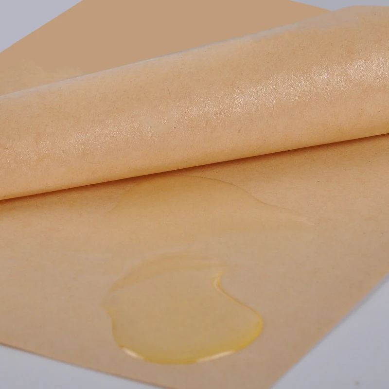 100pcs/set Food-grade Disposable Kraft Paper Bags Oil-proof Fried Bread Meat and Hamburger for Takeaway Packaging Paper Bag