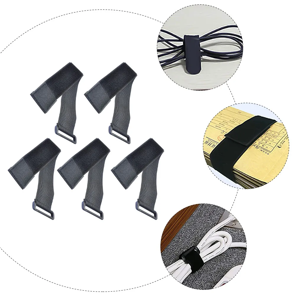 

5 Pcs Tie Leg Bundling Belt Belts Elastic Footsteps Buckle Polyester Sundries Rope Man