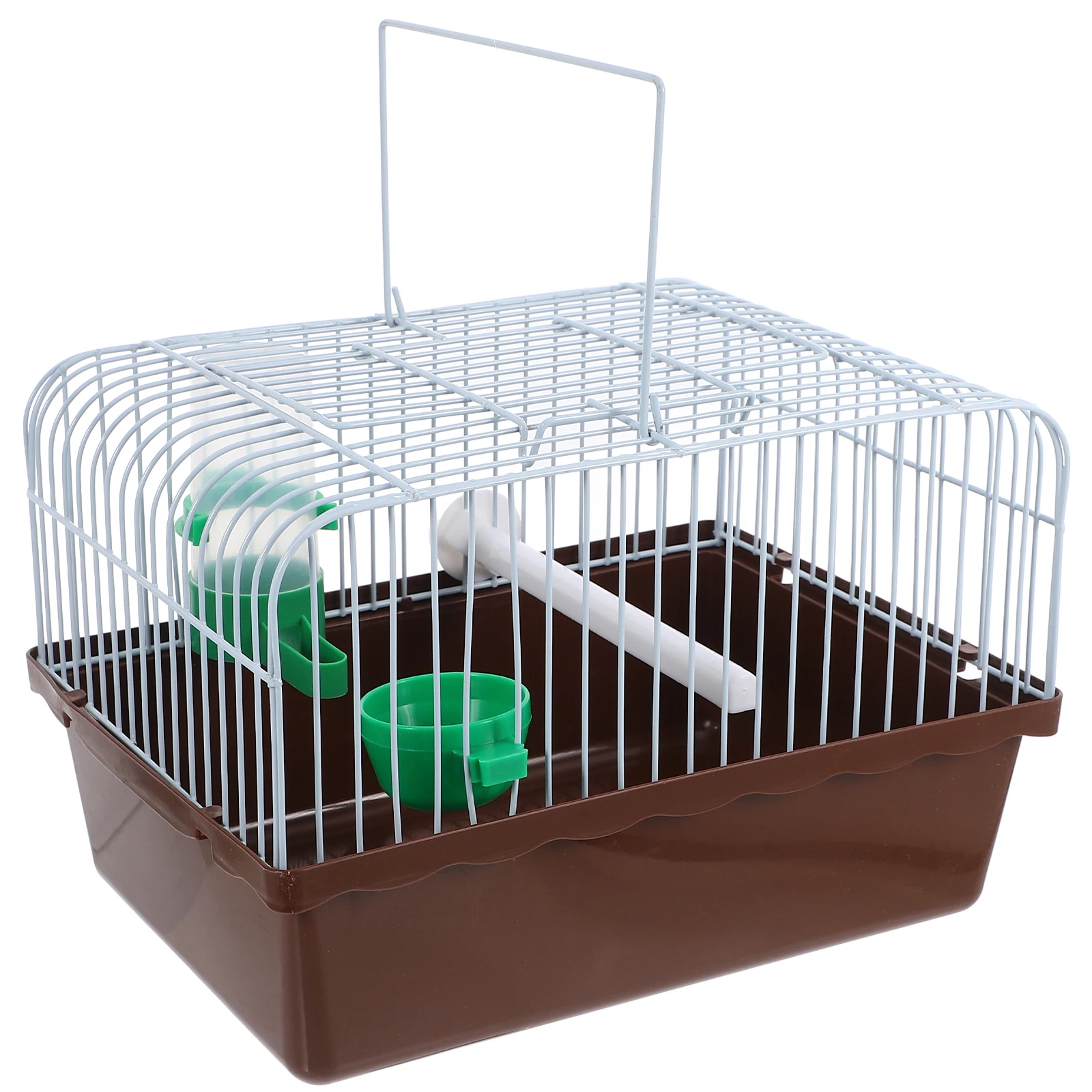 

Portable Bird Cage ABS Iron Spacious Bird Carrier Travel Cage for Parrots Lovebirds Budgies Birdcages Birdcage