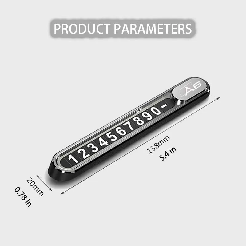 自動車用一時駐車プレート,電話番号,自動アクセサリー,アウディa6,4g,c7,a5,a4,a3,c5,c6,c8,4f,2012, 2023, 2024